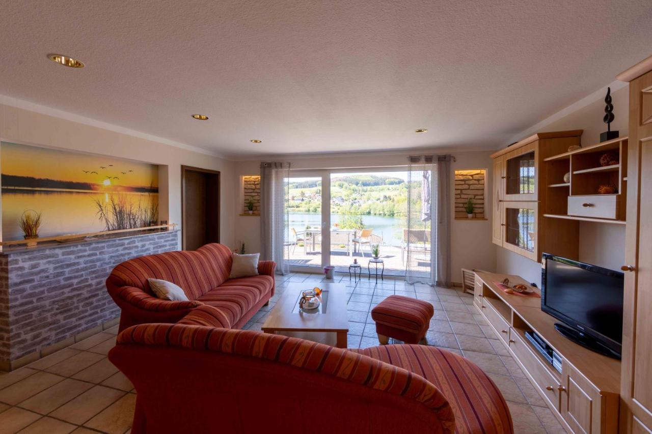 Exklusive Ferienwohnung 'Agger-Blick' Mit Grosser Seeblick-Terrasse & Sauna Gummersbach Luaran gambar