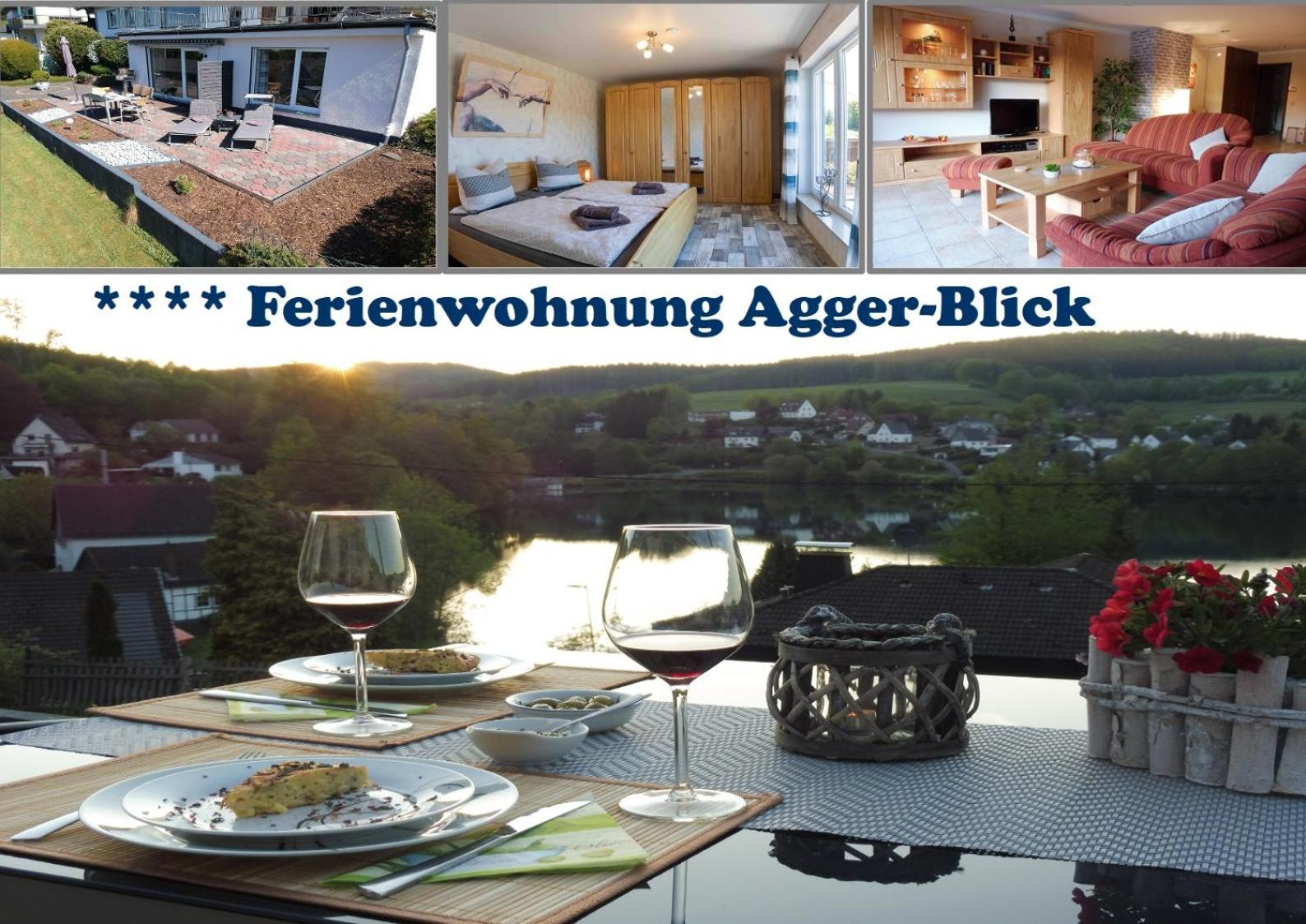 Exklusive Ferienwohnung 'Agger-Blick' Mit Grosser Seeblick-Terrasse & Sauna Gummersbach Luaran gambar